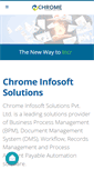 Mobile Screenshot of chromeinfosoft.com